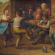 Campesinos celebrando en un óleo anónimo del siglo XVIII.